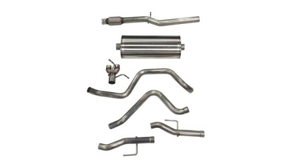 CORSA Performance - CORSA Performance 21028 Corsa 2019-2025 Chevy Silverado 5.3L Crew Cab 3in Cat-Back Dual Rear Exit w/ Polished Tip