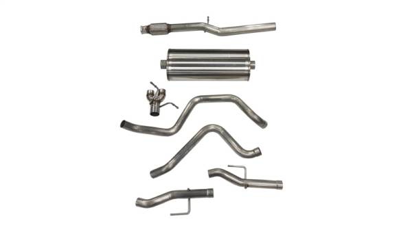 CORSA Performance - CORSA Performance 21033 Corsa 19-23 Chevy Silverado/GMC Sierra 6.2L Crew Cab Short Bed 147.5 Cat-Back Dual Rear Exit No Tips