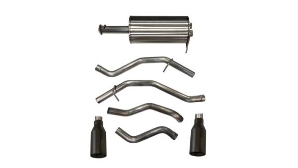 CORSA Performance - CORSA Performance 21035BPC Corsa 2019-24 Ram 1500 5.7L Crew Cab w/ 57in or 76in Bed Cat-Back Dual Rr Exit 5in Blk Cerakote Tips
