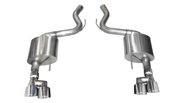 CORSA Performance - CORSA Performance 21039 Corsa 2018-2023 Ford Mustang V8 5.0L 3in Axle-Back Dual Rear Exit w/ 4in Polished Pro-Series Tips