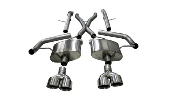 CORSA Performance - CORSA Performance 21052 Corsa 18-21 Jeep Grand Cherokee TrackHawk 6.2L Xtreme Cat-Back Dual Rear Exit w/4.5in Polished Tips