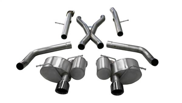 CORSA Performance - CORSA Performance 21058BLK Corsa 2012-21 Jeep Grand Cherokee SRT 2.75in Dual Rear Xtreme Cat-Back Exhaust - Black PVD TipFinish
