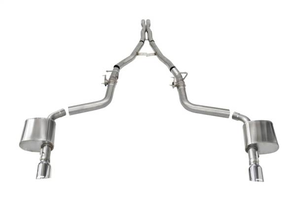 CORSA Performance - CORSA Performance 21072 Corsa 15-23 Charger SRT/Hellcat/Redeye 2.75in Valved Catback Dual Rear Exit w/ Single 4.5inPol Tips
