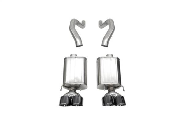 CORSA Performance - CORSA Performance 21077BLK Corsa 06-13 Chevy Corvette C6 Z06 7.0L / 09-13 ZR1 6.2L Black PVD AxleBack Exhaust w/4.5in Twin Tips