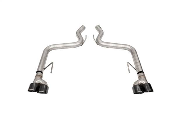 CORSA Performance - CORSA Performance 21087BLK Corsa 2018-2023 Ford Mustang GT Black 3.0in PVD AxleBack Exhaust w/4.0in Quad Pro Tips