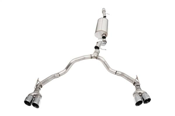 CORSA Performance - CORSA Performance 21129 Corsa 21-25 Chevrolet Tahoe/GMC Yukon 4DR 6.2L 4WD Dual Rear 3/2.75in Sport Cat-Back DW 4inPol Tips