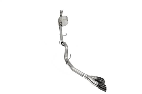 CORSA Performance - CORSA Performance 21145BLK Corsa 2021-2025 Ford F-150 Regular Cab/ 8in Bed 5.0L V8 Xtreme Cat-Back Single Side Exit-Black PVD