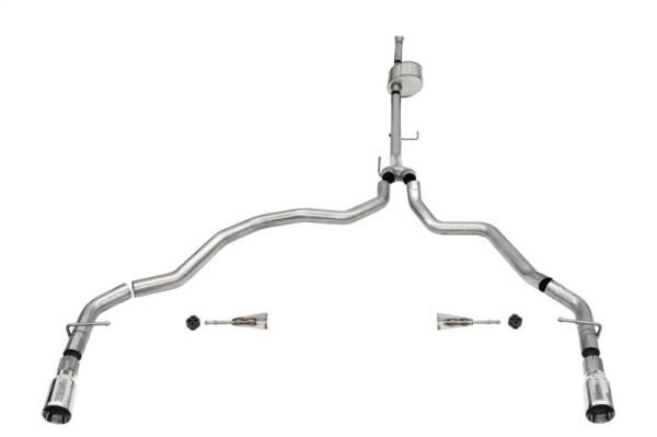 CORSA Performance - CORSA Performance 21149 Corsa 2021-2025 Ford F-150 SuperCab/6.5in Bed 5.0L V8 Xtreme Cat-Back Dual Rear Exit-Polished
