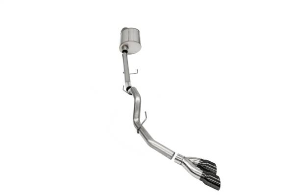 CORSA Performance - CORSA Performance 21154BLK Corsa 2021-2025 Ford F-150 Regular Cab/ 8in Bed 5.0L V8 Sport Cat-Back Single Side Exit-Black PVD