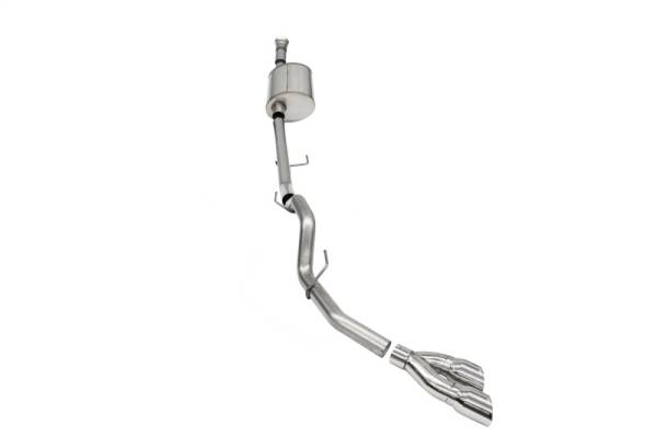 CORSA Performance - CORSA Performance 21157 Corsa 2021-2025 Ford F-150 SuperCab/6.5in Bed 5.0L V8 Sport Cat-Back Single Side Exit-Polished