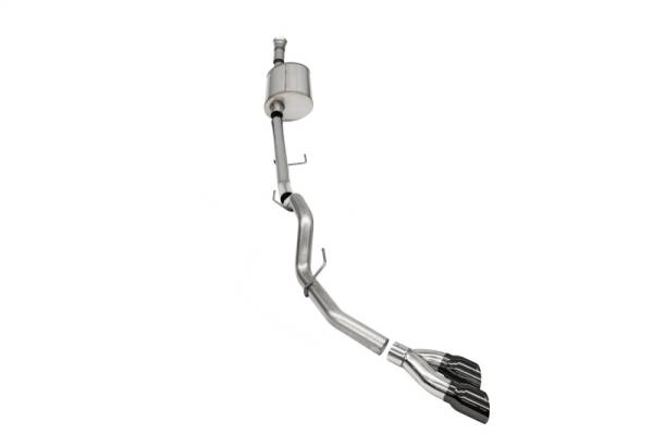 CORSA Performance - CORSA Performance 21157BLK Corsa 2021-2025 Ford F-150 SuperCab/6.5in Bed 5.0L V8 Sport Cat-Back Single Side Exit-Black PVD