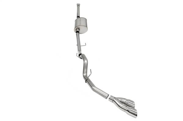 CORSA Performance - CORSA Performance 21160 Corsa 2021-2025 Ford F-150 SuperCrew/6.5in Bed 5.0L V8 Sport Cat-Back Single Side Exit-Polished