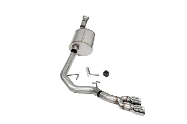CORSA Performance - CORSA Performance 21165 Corsa 2021-2025 Ford F-150 SuperCab/6.5in Bed 3.5L V6 Sport Cat-Back Front of Tire Exit-Polished