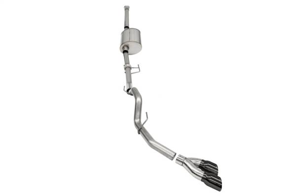CORSA Performance - CORSA Performance 21169BLK Corsa 2021-2025 Ford F-150 SuperCrew/6.5in Bed 3.5L V6 Sport Cat-Back Single Side Exit-