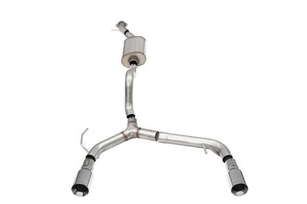 CORSA Performance - CORSA Performance 21204 Corsa 21-25 Ford Bronco 2.3L 2-Door 2.75in Cat-Back Dual Rear Exhaust w/4in Straight-Cut Polish Tips