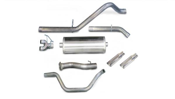 CORSA Performance - CORSA Performance 24199 Corsa 2007-2008  Chevrolet Silverado Crew Cab/Short Bed 1500 5.3L V8 Polished Sport Cat-Back Exhaust