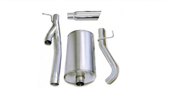 CORSA Performance - CORSA Performance 24296 Corsa 2003-2006 Chevrolet Silverado Crew Cab/Short Bed 2500 6.0L V8 Polished Sport Cat-Back Exhaust