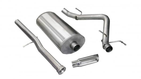 CORSA Performance - CORSA Performance 24523 Corsa 2011-2013 Chevrolet Silverado Crew Cab/Short Bed 1500 6.2L V8 Polished Sport Cat-Back Exhaust