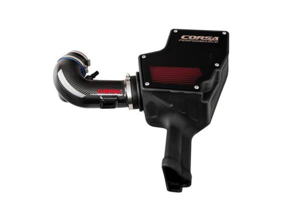 CORSA Performance - CORSA Performance 44007D Corsa 2018-2023 Ford Mustang GT 5.0L V8 Carbon Fiber Air Intake w/ DryTech Filter