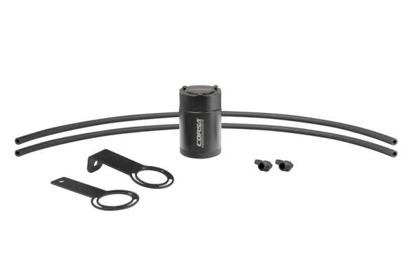 CORSA Performance - CORSA Performance CC0015 Corsa 3/8in Universal 3 oz. Aluminum Oil Catch Can with Mounting Brackets
