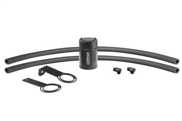 CORSA Performance - CORSA Performance CC0017 Corsa 5/8in Universal 3 oz Aluminum Oil Catch Can with Mounting Brackets