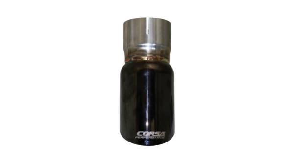 CORSA Performance - CORSA Performance TK001BLK Corsa Single Universal 2.5in Inlet / 3in Outlet Black PVD Pro-Series Tip Kit