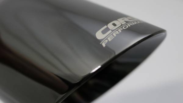 CORSA Performance - CORSA Performance TK002BLK Corsa Single Universal 2.5in Inlet / 3.5in Outlet Black PVD Pro-Series Tip Kit