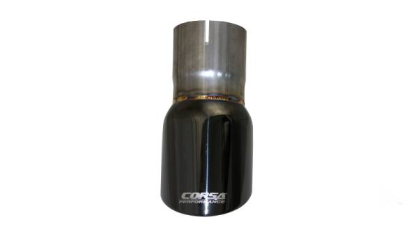 CORSA Performance - CORSA Performance TK003BLK Corsa Single Universal 2.75in Inlet / 3.5in Outlet Black PVD Pro-Series Tip Kit