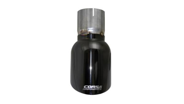CORSA Performance - CORSA Performance TK009BLK Corsa 2009-2019 Single Universal 3.0in Inlet / 4.5in Outlet Black PVD Pro-Series Tip Kit