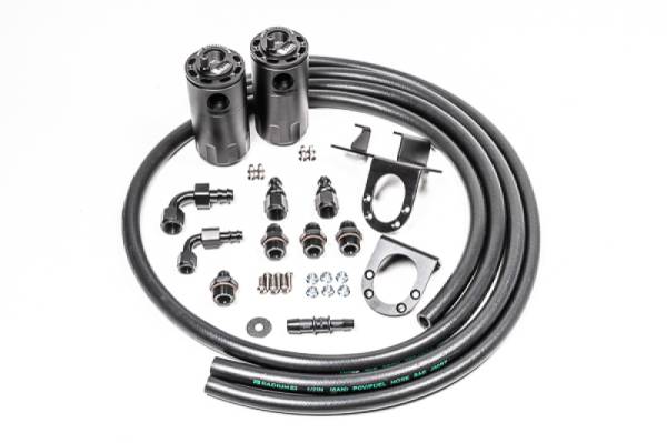 Radium Engineering - RADIUM Engineering 20-0240-FL Radium Engineering 07-21 Toyota Tundra Dual Catch Can Kit Fluid Lock