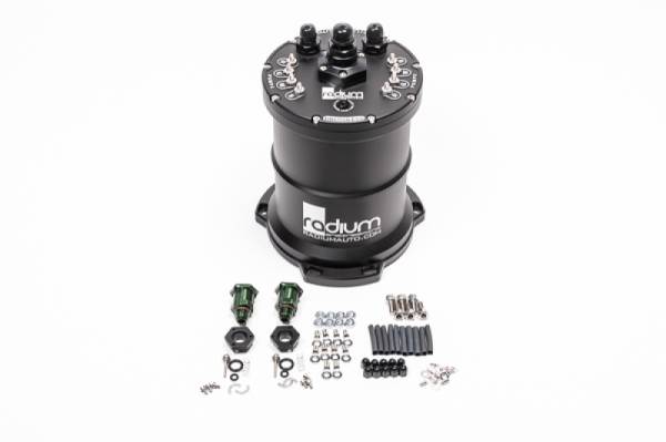 Radium Engineering - RADIUM Engineering 20-0443-00 Radium Multi-Pump Ti Automotive E5LM Fuel Surge Tank Pumps Not Included