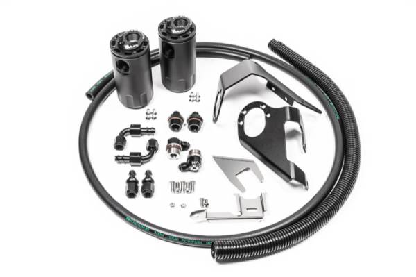 Radium Engineering - RADIUM Engineering 20-0525-FL Radium Engineering 2009+ Nissan 370Z (VQ37VHR) Catch Can Kit - Fluid Lock