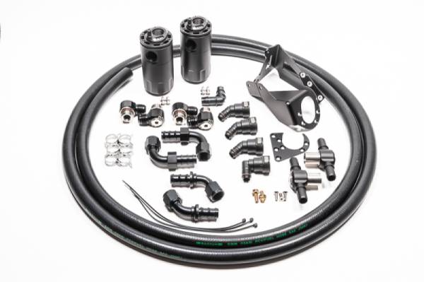 Radium Engineering - RADIUM Engineering 20-0590-FL Radium Engineering Dual Catch Can Kit Nissan R32 Skyline GT-R Fluid Lock