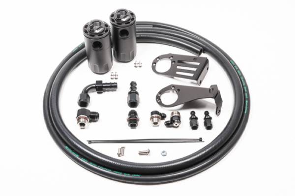 Radium Engineering - RADIUM Engineering 20-0637-FL Radium Engineering Nissan S15 Silvia/200SX Dual Catch Can Kit Fluid Lock