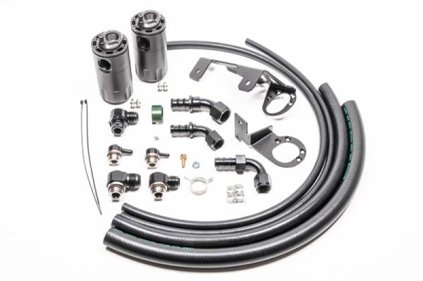 Radium Engineering - RADIUM Engineering 20-0751-FL Radium Engineering Dual Catch Can Kit MK5 Supra Fluid Lock