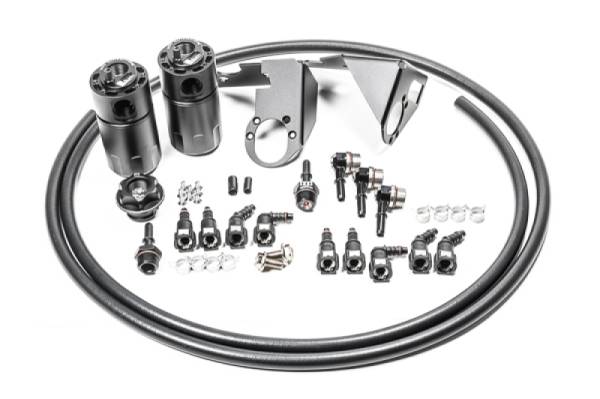 Radium Engineering - RADIUM Engineering 20-0787-FL Radium Engineering 05-13 Chevrolet Corvette Fluid Lock Dual Catch Can Kit