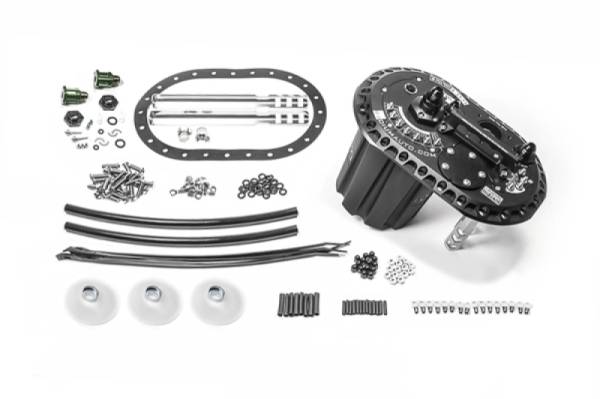 Radium Engineering - RADIUM Engineering 20-1993-00 Radium Engineering FCST-X Brushless Ti Automotive E5LM Fuel Cell Surge Tank (Pumps NOT Included)
