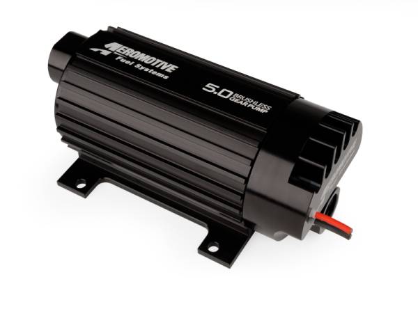 Aeromotive - Aeromotive 11186 Aeromotive 5.0 Brushless Spur Gear External Fuel Pump - In-Line - 5gpm