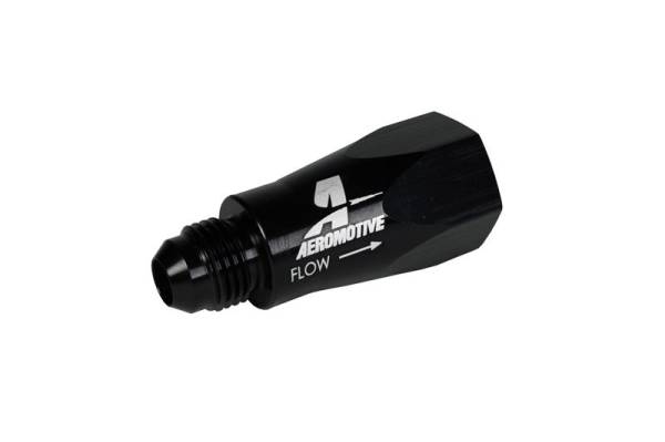 Aeromotive - Aeromotive 15106 Aeromotive In-Line Full Flow Check Valve (Male -6 AN Inlet / Female -6 AN Outlet)