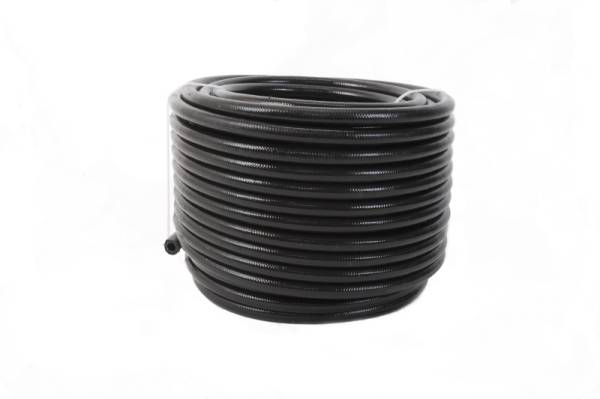 Aeromotive - Aeromotive 15337 Aeromotive PTFE SS Braided Fuel Hose - Black Jacketed - AN-08 x 20ft