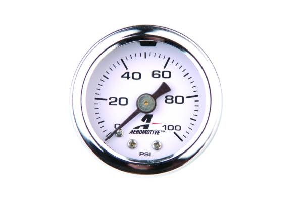Aeromotive - Aeromotive 15633 Aeromotive 0-100 PSI Fuel Pressure Gauge