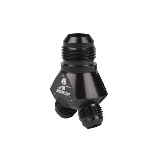 Aeromotive - Aeromotive 15677 Aeromotive Y-Block - AN-12 - 2x AN-08