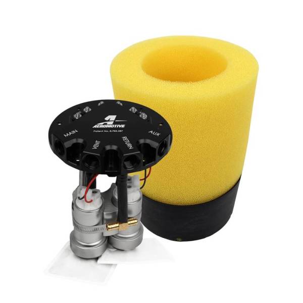 Aeromotive - Aeromotive 18365 Aeromotive Phantom 450 Dual Stealth 340 Fuel Pumps 6-10in Depth