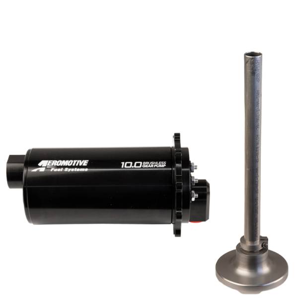 Aeromotive - Aeromotive 19324 Aeromotive Brushless Spur Gear Fuel Pump w/TVS Controller - Universal - In-Tank - 90 Deg - 10gp