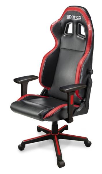 SPARCO - SPARCO 00998NRRS Sparco Game Chair ICON BLK/RED