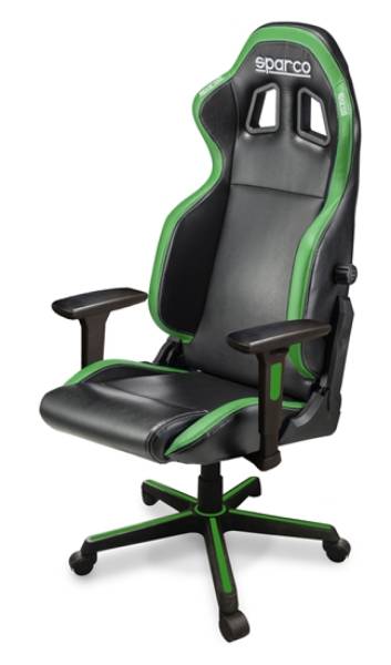 SPARCO - SPARCO 00998NRVD Sparco Game Chair ICON BLK/GRN