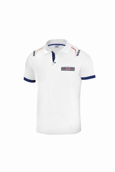 SPARCO - SPARCO 01276MRBI5XXL Sparco Polo Martini-Racing XXL White
