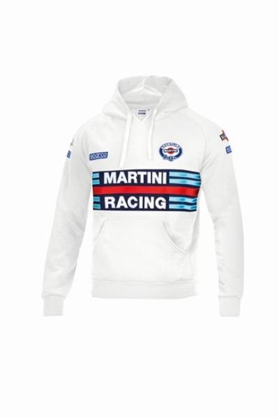 SPARCO - SPARCO 01279MRBI1S Sparco Hoodie Martini-Racing Small White