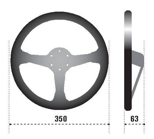 SPARCO - SPARCO 015R345MLN Sparco Steering Wheel 345 Leather Black