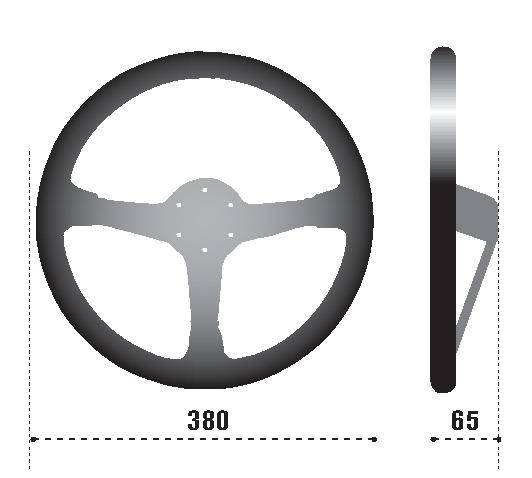 SPARCO - SPARCO 015R368MSN Sparco Steering Wheel 368 Suede Black